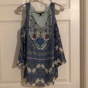 Floral Open shoulder Blouse